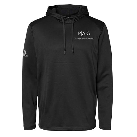 Adidas - Textured Mixed Media Hooded Sweatshirt