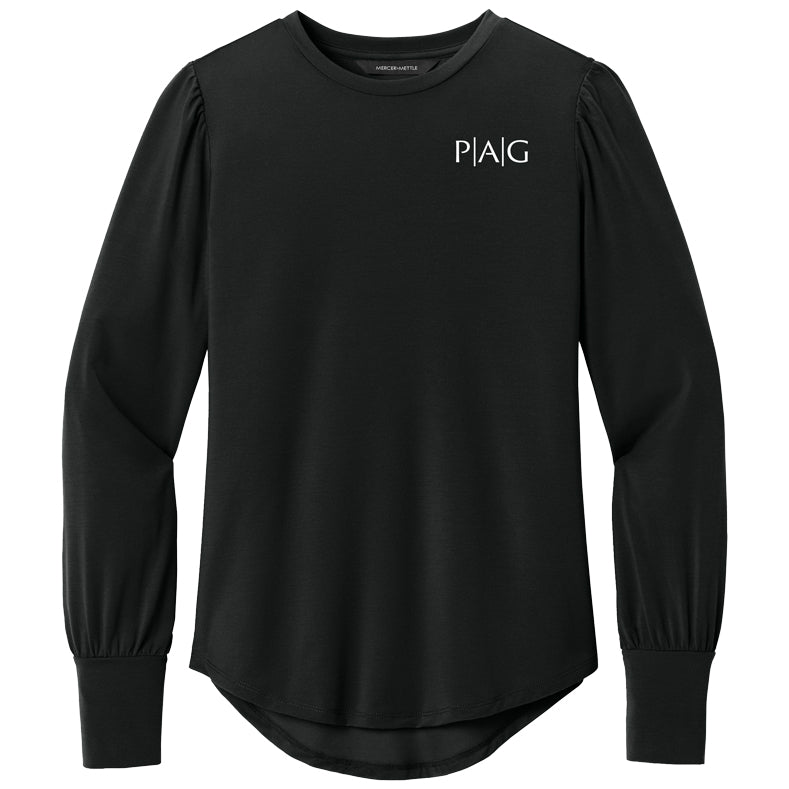 Mercer+Mettle Women’s Stretch Jersey Long Sleeve Blouson Top