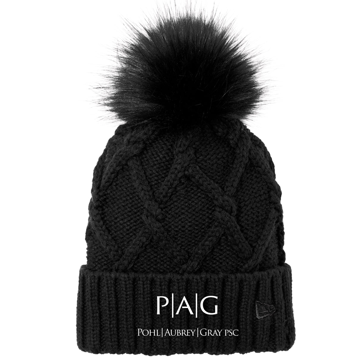 New Era Faux Fur Pom Beanie