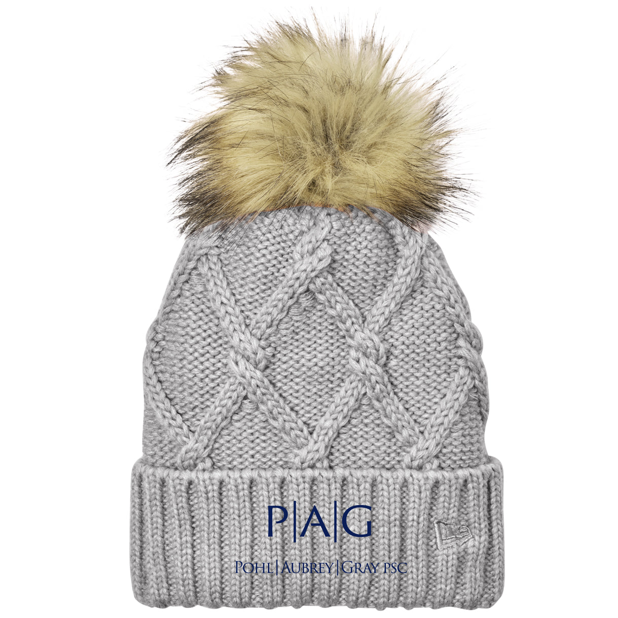 New Era Faux Fur Pom Beanie