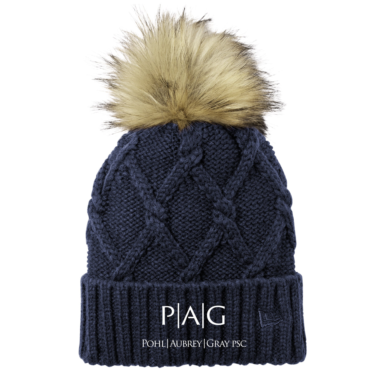 New Era Faux Fur Pom Beanie