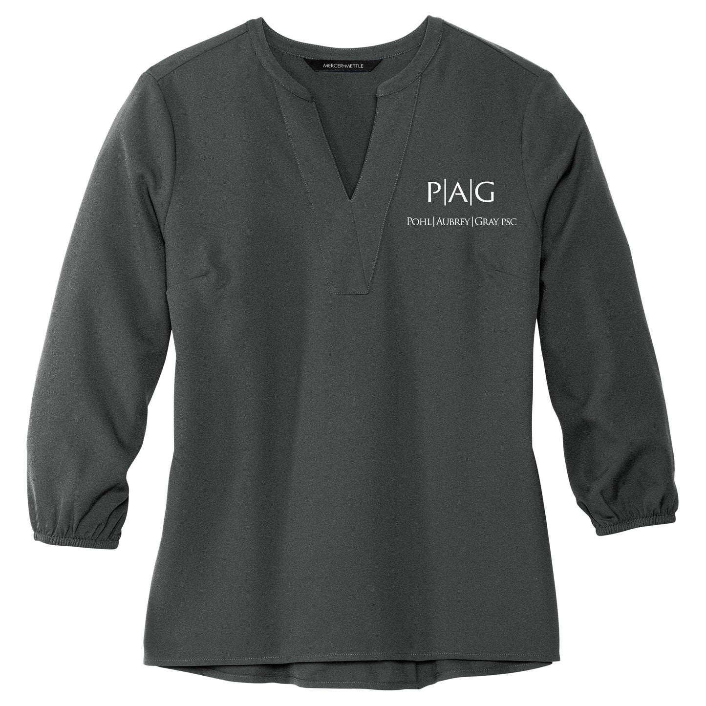 Mercer+Mettle Women's Stretch Crepe 3/4-Sleeve Blouse